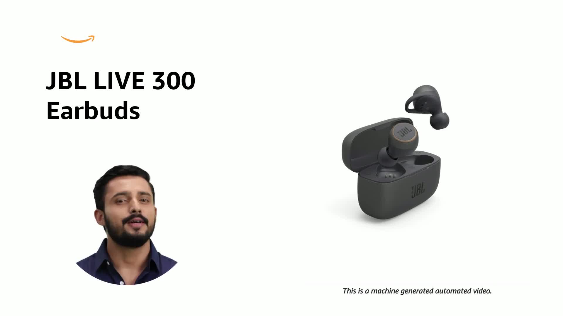 JBL LIVE 300, Premium True Wireless In Ear Earbuds (Black